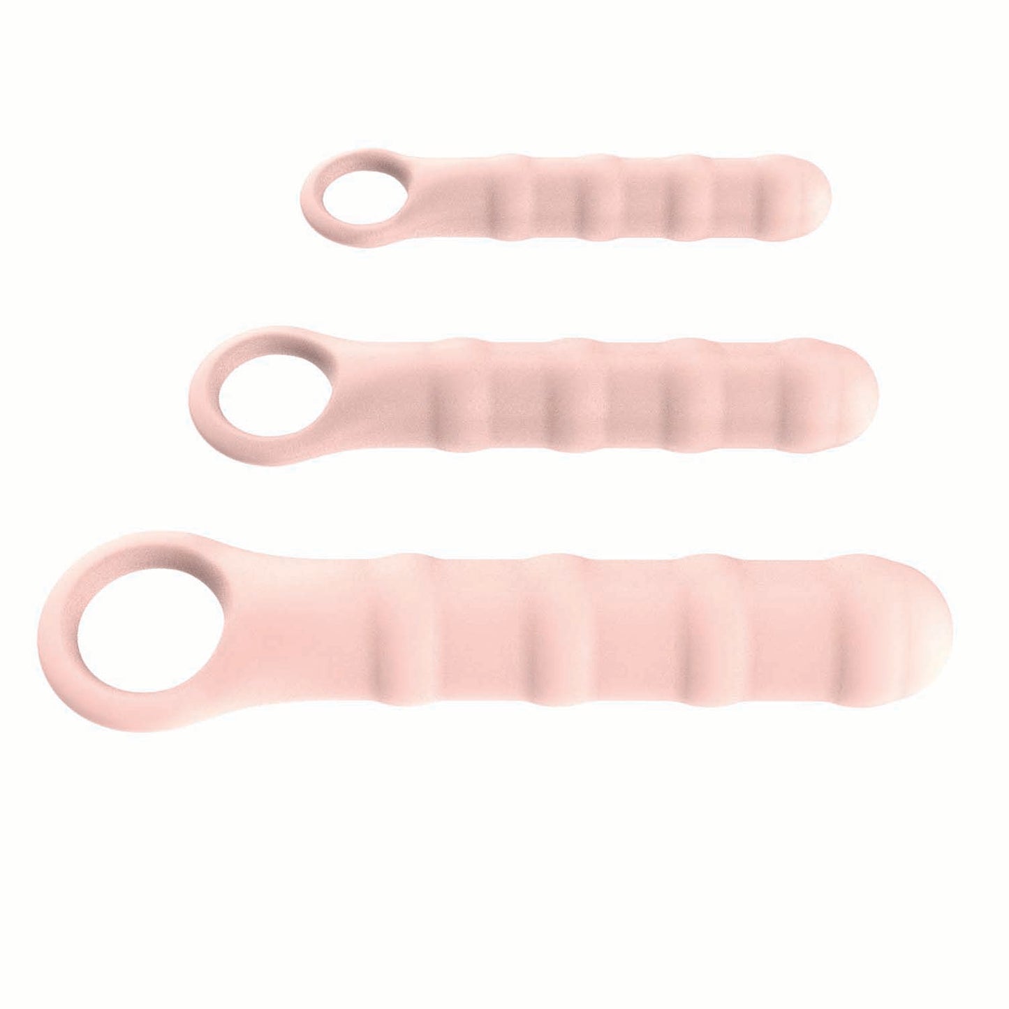 Ass-Sation Anal Wand Training Kit White Silicone Set