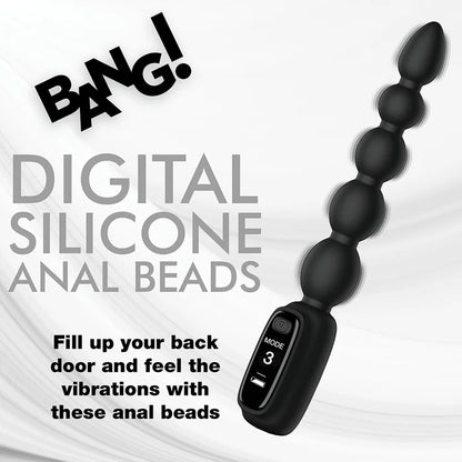 BANG! Digital Silicone Anal Beads
