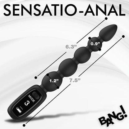 BANG! Digital Silicone Anal Beads