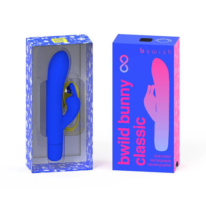 B Swish Bwild Bunny Infinite Classic Vibrator Pacific Blue