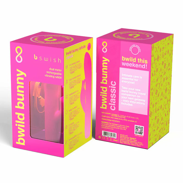 B Swish Bwild Bunny Infinite Limited Edition Vibrator Sunset Pink