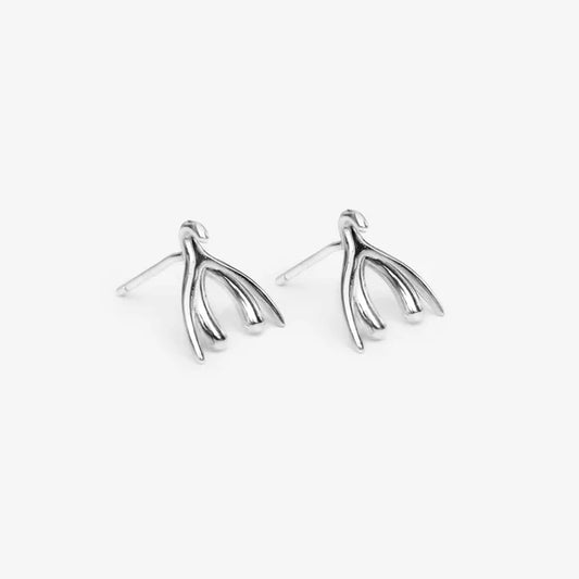 Biird Clit Earrings Silver