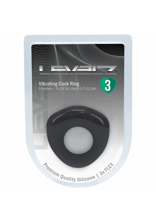 LEVELZ Sealed Liquid Silicone Vibrating Cock Ring by Shots