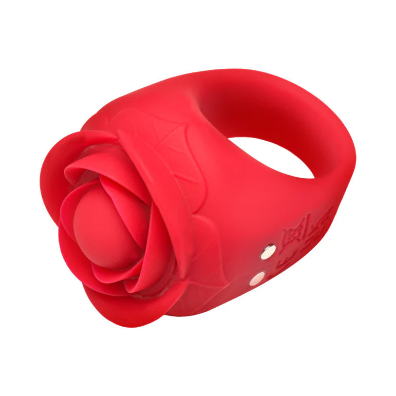 Bloomgasm Rose Ring Discreet Finger Vibrator Red
