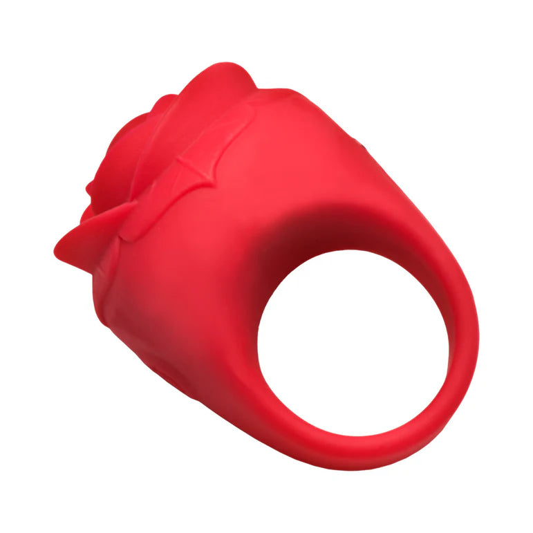 Bloomgasm Rose Ring Discreet Finger Vibrator Red