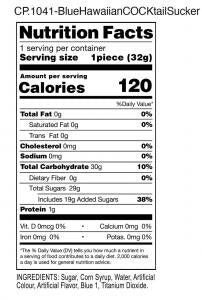 Blue Hawaiian Cocktails Sucker