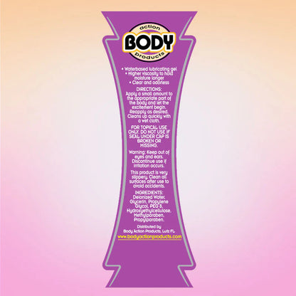 Body Action Supreme Water Based Gel Lubricant 8.5 fl oz