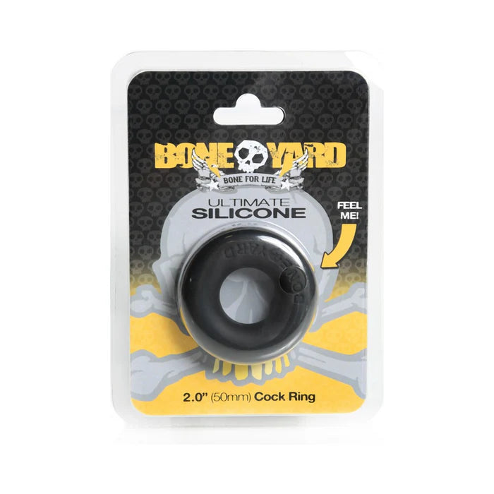 Boneyard Ultimate Silicone Cock Ring Black