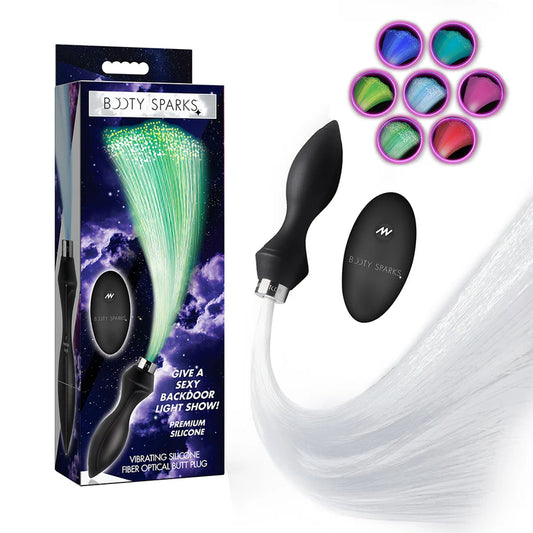 Booty Sparks Vibrating Silicone Fiber Optic Butt Plug