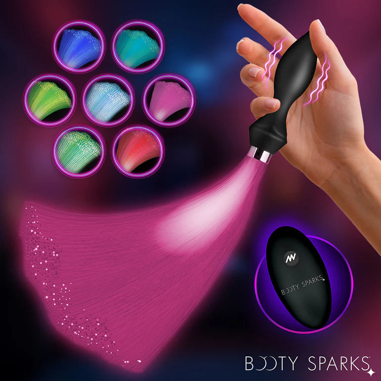 Booty Sparks Vibrating Silicone Fiber Optic Butt Plug