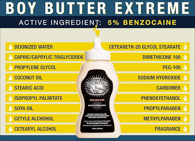 Boy Butter Extreme Desensitizing Formula 9oz