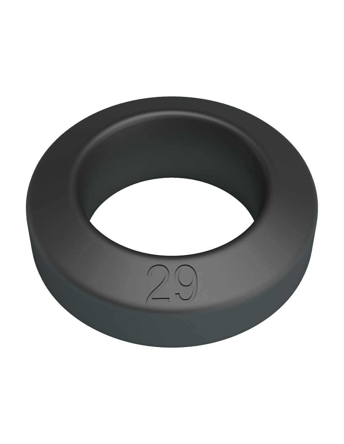 Brodan Super Soft Silicone Cock Ring Black