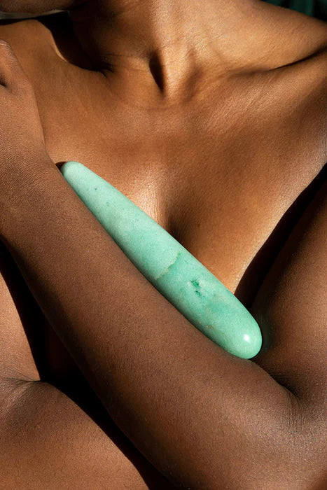 Chakrubs Indian Jade Original Green Aventurine Wand