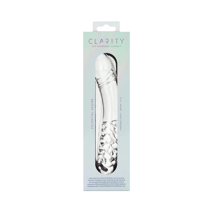 Clarity Celestial Desire Glass Dildo