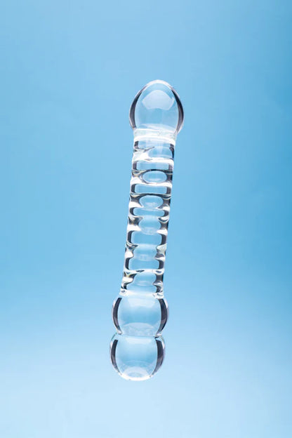 Clarity Celestial Ridge Glass Dildo