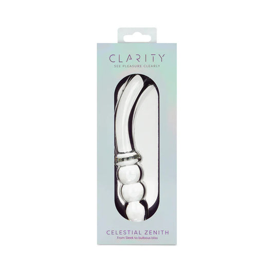 Clarity Celestial Zenith Glass Dildo: