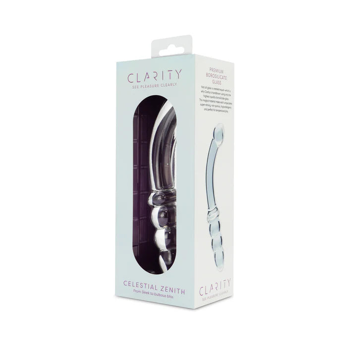 Clarity Celestial Zenith Glass Dildo: