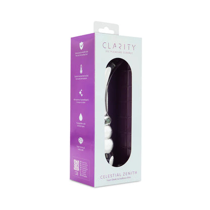 Clarity Celestial Zenith Glass Dildo: