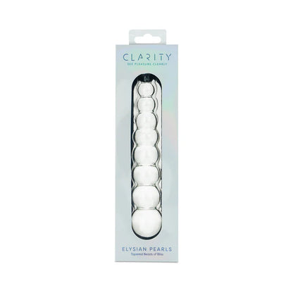 Clarity Elysian Pearls Glass Dildo