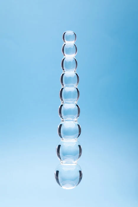 Clarity Elysian Pearls Glass Dildo