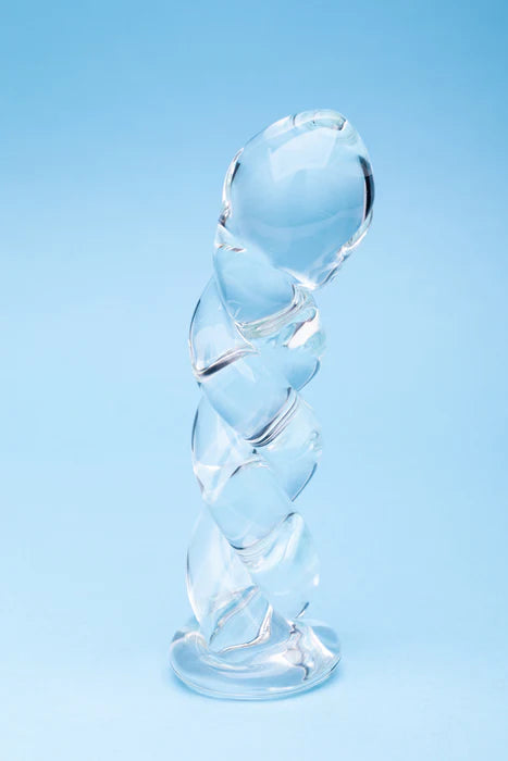 Clarity Seraphic Braid Glass Dildo