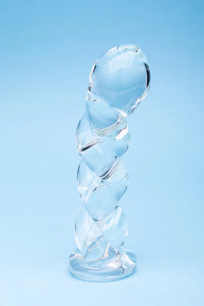 Clarity Seraphic Braid Glass Dildo