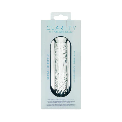 Clarity Seraphic Ripple Glass Dildo