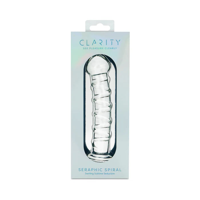 Clarity Seraphic Spiral Glass Dildo