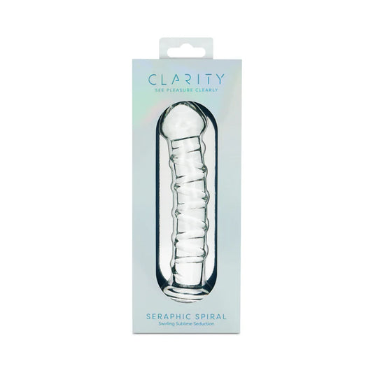 Clarity Seraphic Spiral Glass Dildo
