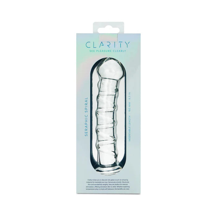 Clarity Seraphic Spiral Glass Dildo