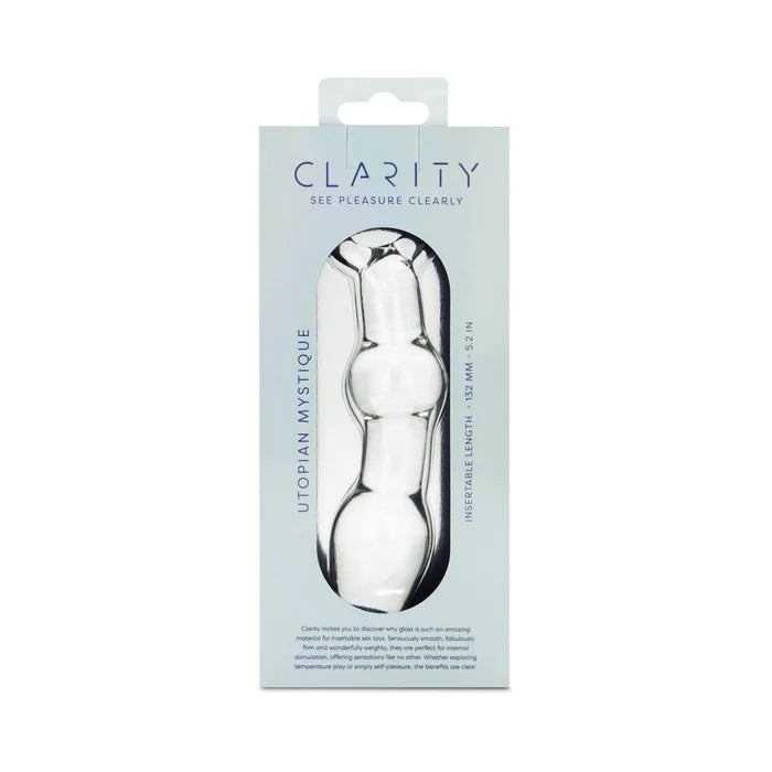 Clarity Utopian Mystique Glass Dildo