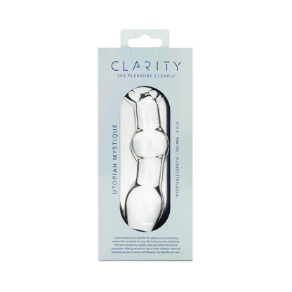 Clarity Utopian Mystique Glass Dildo