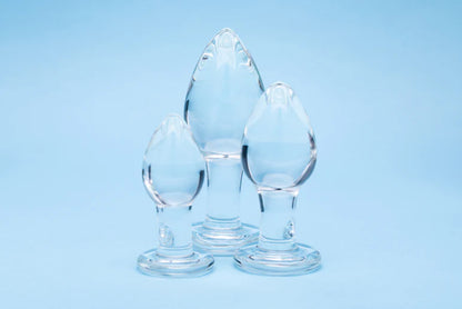 Clarity Utopian Trinity Glass Plug Set