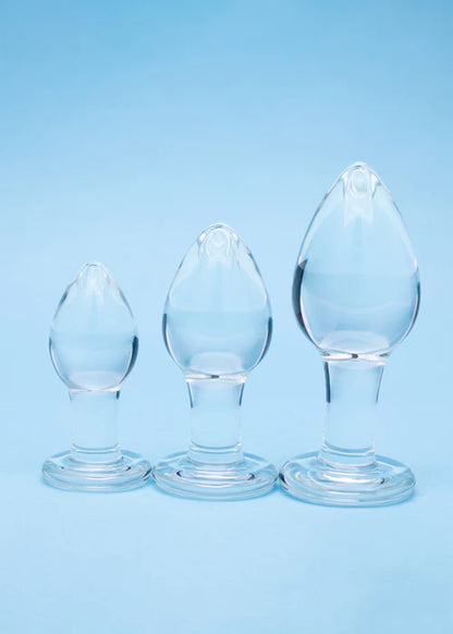 Clarity Utopian Trinity Glass Plug Set