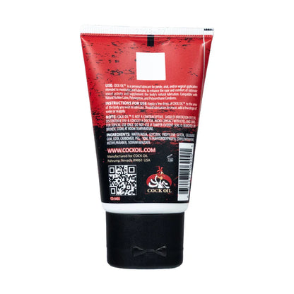 Cock Oil Water-Based Lubricant Squeeze Tube 2 oz.