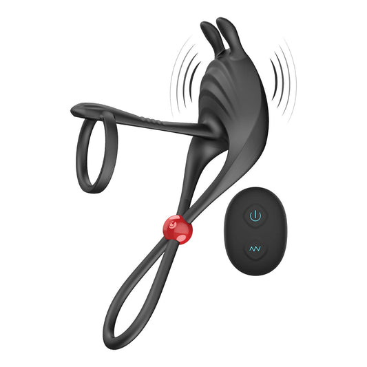 Cockpower Remote Control Cock Ring & Ball Cinch Black