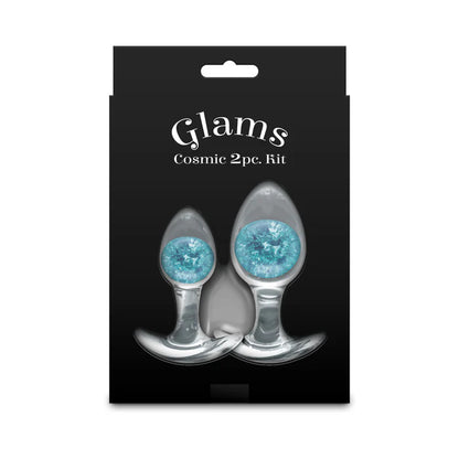 Cosmic Glams 2-Piece Plug Kit Blue