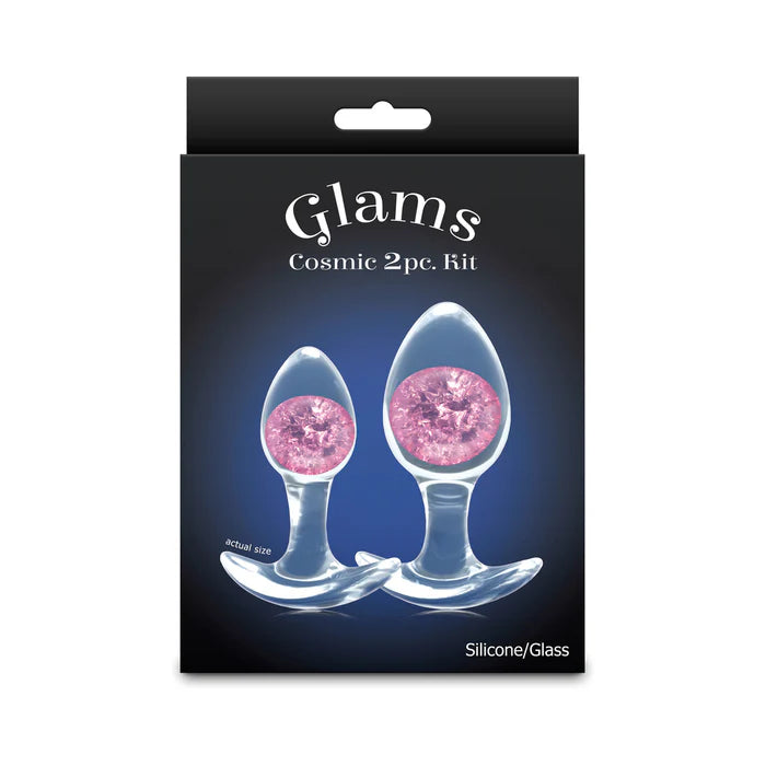 Cosmic Glams 2-Piece Plug Kit Pink