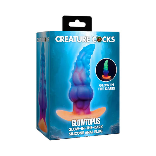 Creature Cocks Glowtopus Glow-in-the-Dark Silicone Anal Plug