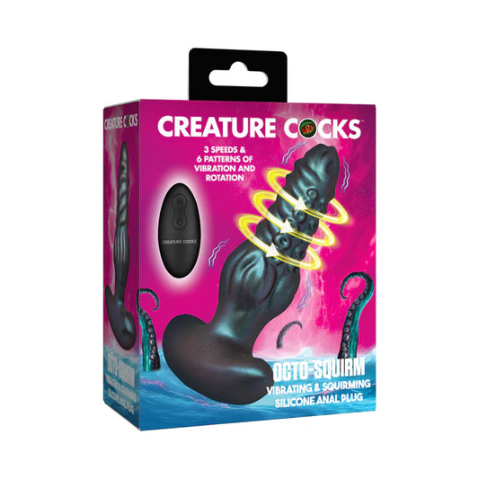 Creature Cocks Octo-Squirm Vibrating & Squirming Silicone Anal Plug