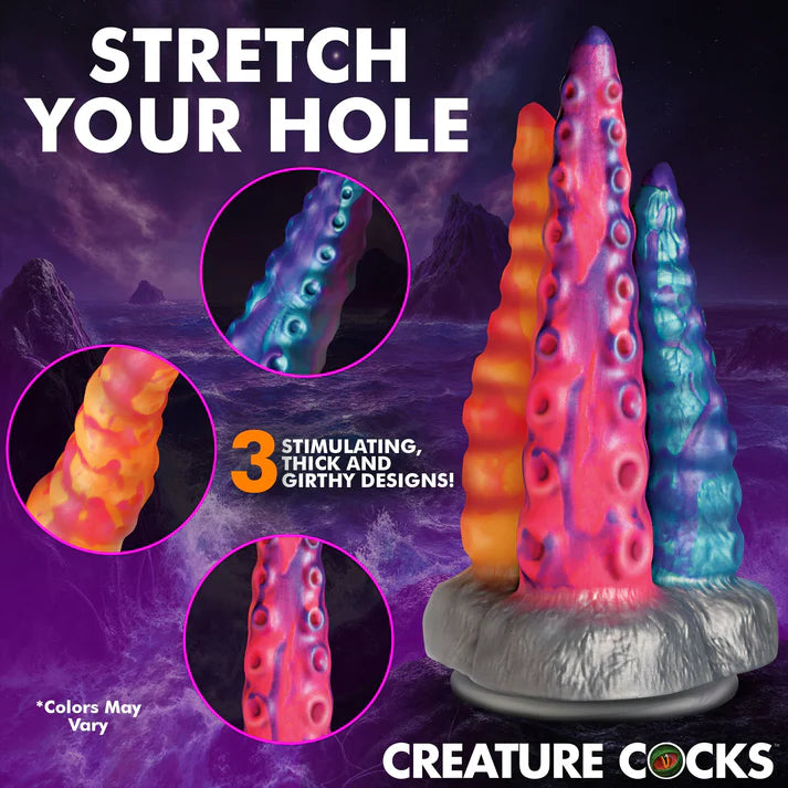 Creature Cocks Tentacle Trio Silicone Dildo