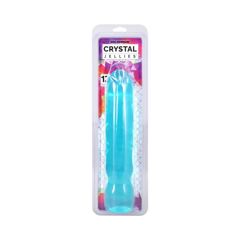 Crystal Jellies 12 Inch Big Boy Teal Dildo
