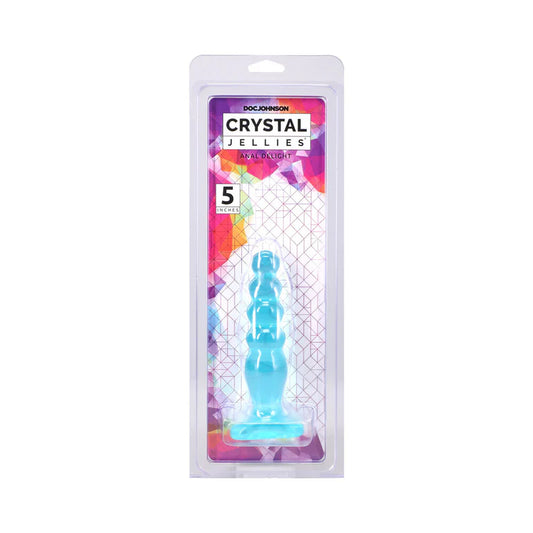 Crystal Jellies Anal Delight 5 Inch Teal Plug