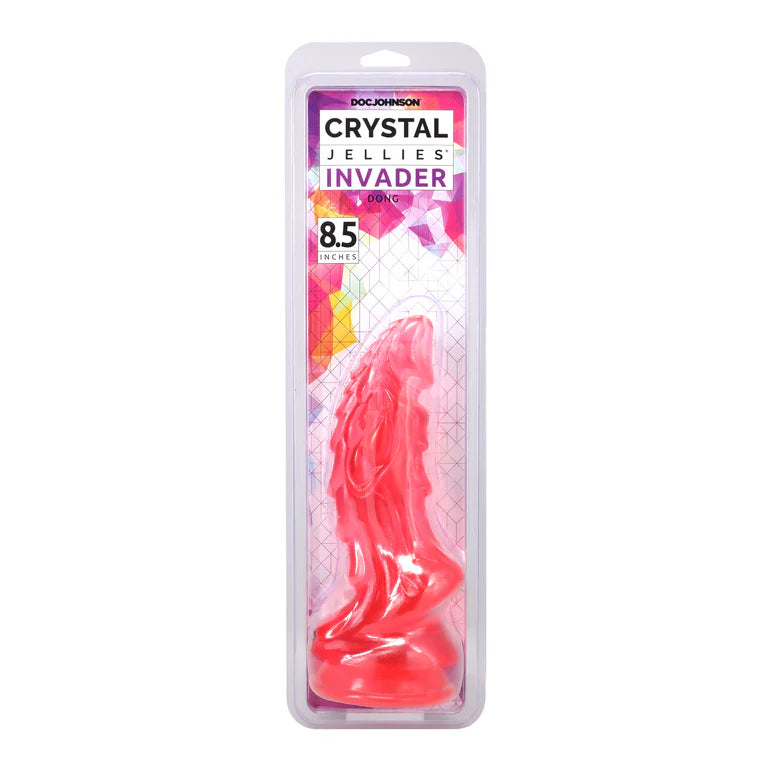 Crystal Jellies Invader 8.5 Inch Dildo Pink