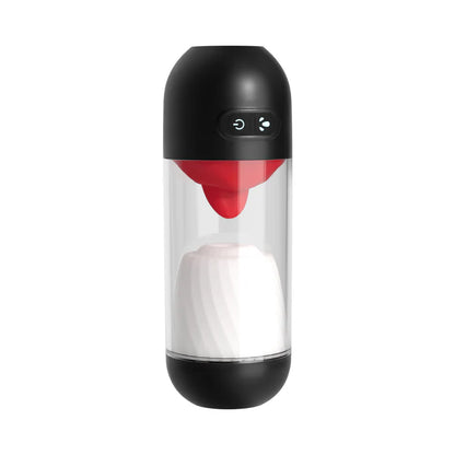 Delite Masturbator with Tongue Action White