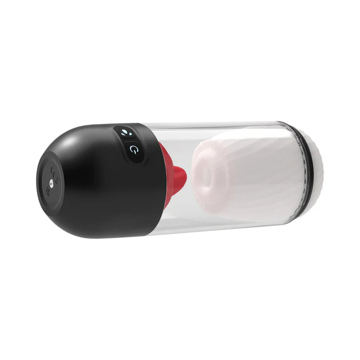 Delite Masturbator with Tongue Action White
