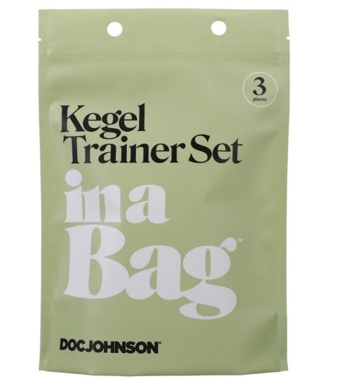 Doc Johnson Kegel Trainer Set In A Bag 3-Piece Silicone Pink