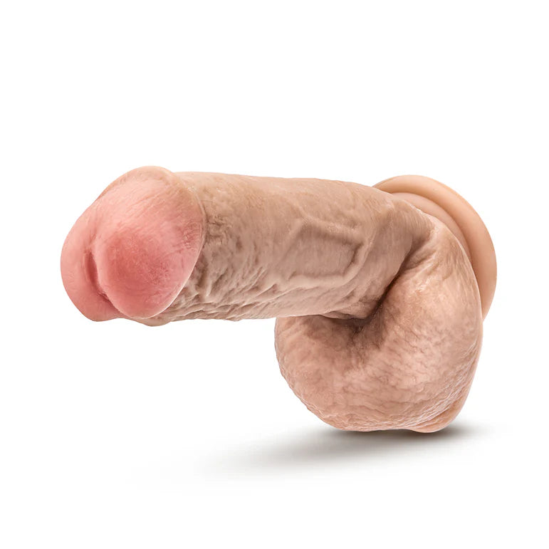 Dr. Skin Mr. D 8.5 in. Dildo with Balls Beige