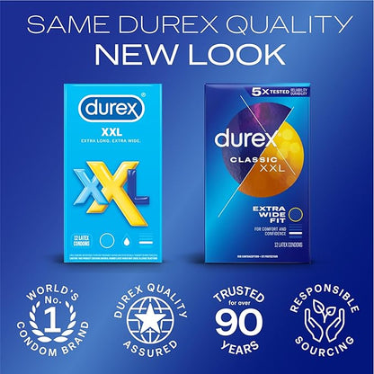 Durex XXL Lubed 12-Pack