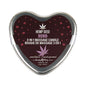 Earthly Body Hemp Seed 3-in-1 Valentine Heart Massage Candle XOXO 4.7 oz.